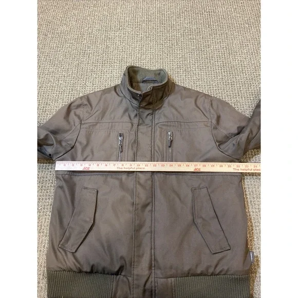 Calvin Klein Mens Ski Bomber Jacket Medium Brown - Picture 16 of 16